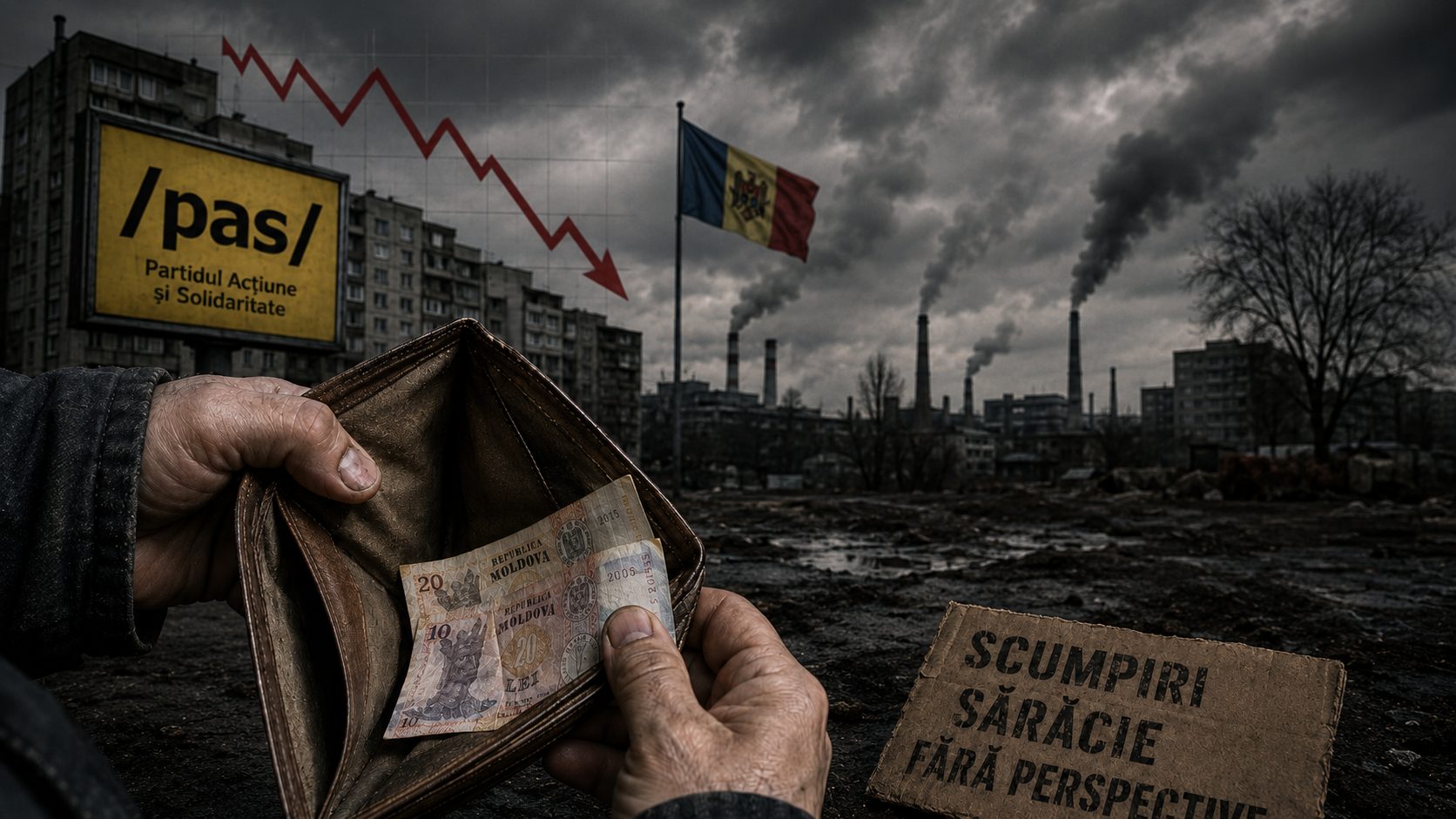 Realitatea bate propaganda galbenă: Aproape 90% dintre cetățeni spun că R. Moldova este în criză economică, iar circa 40% sunt nemulțumiți de trai