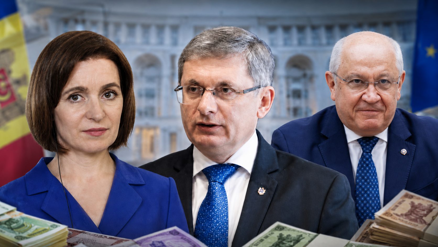 Reforma „europeană” a salariilor: Sandu, Grosu și Munteanu își umflă lefurile