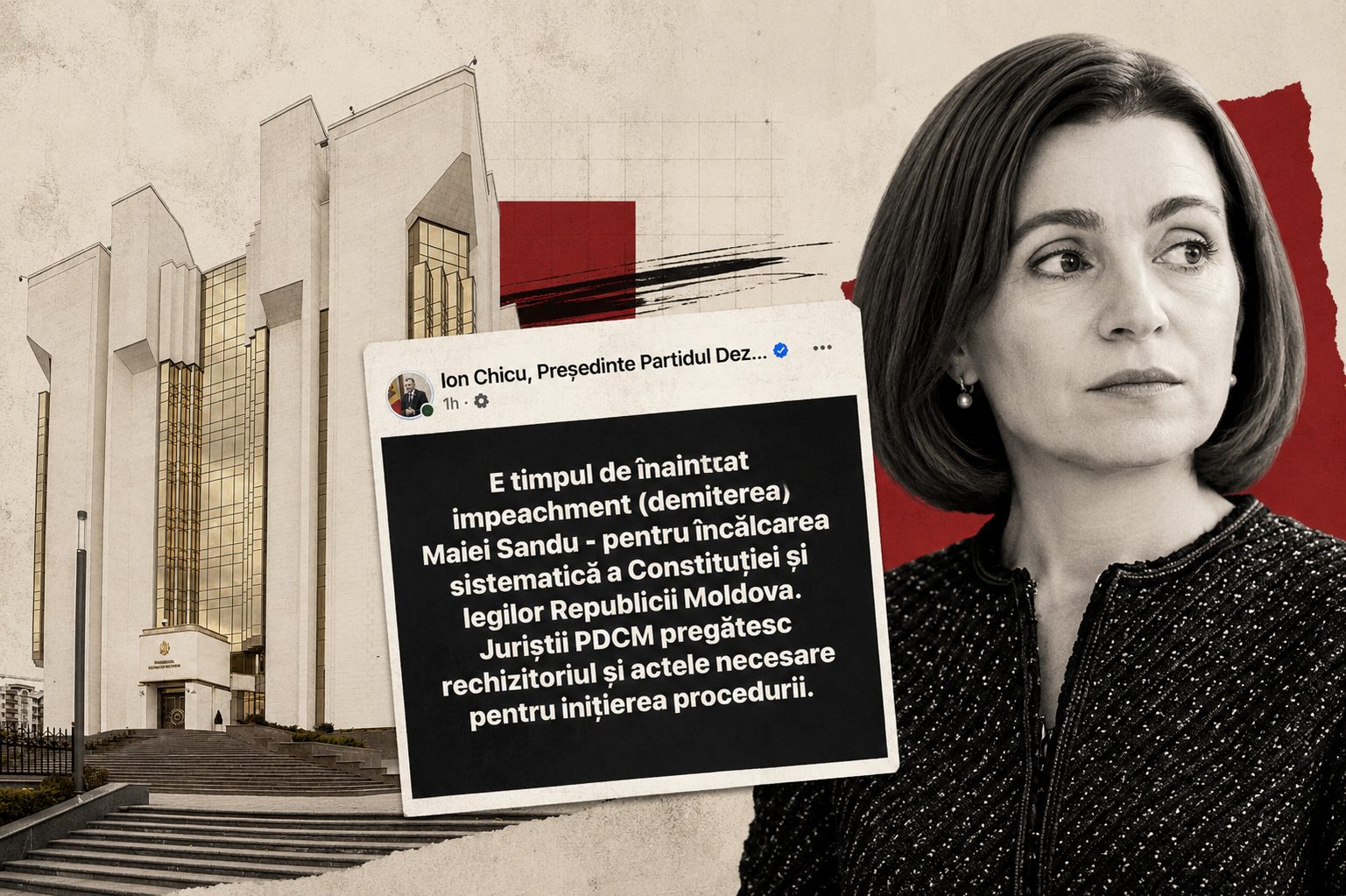 Chicu cere inițierea procedurii de demitere a Maiei Sandu: „Juriștii PDCM pregătesc rechizitoriul”