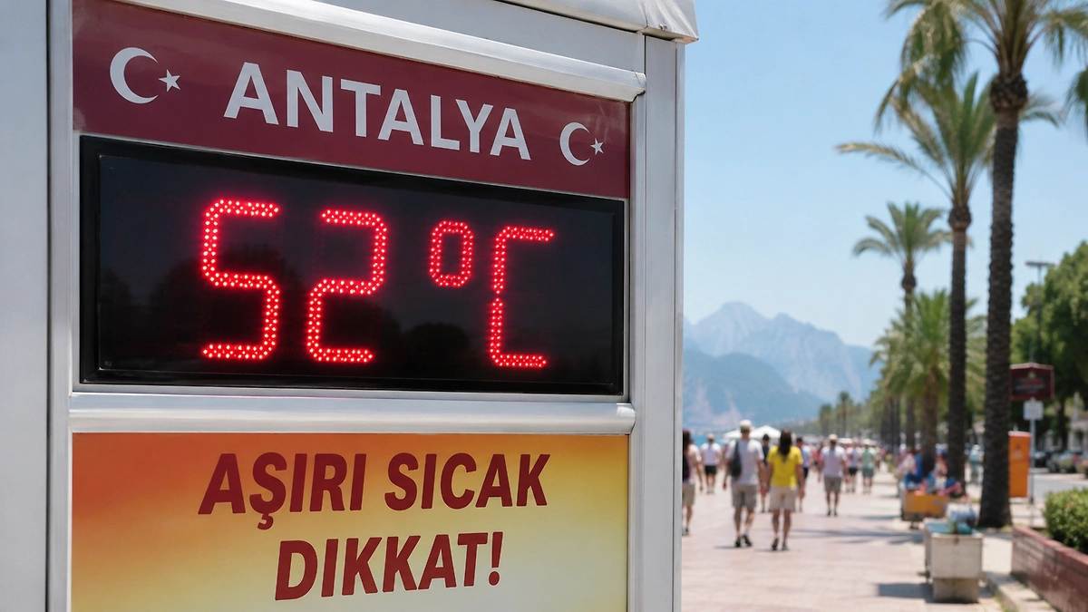 Antalya se pregătește pentru un val de căldură extremă, cu temperaturi de până la 52°C