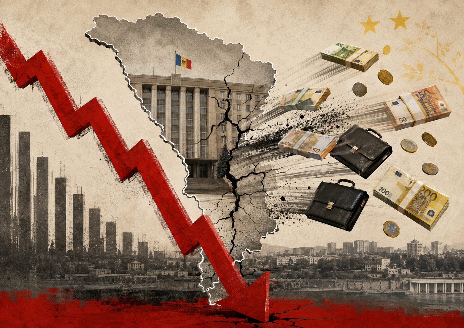 Capitalul străin fuge de Moldova! Investițiile directe s-au prăbușit cu 47%