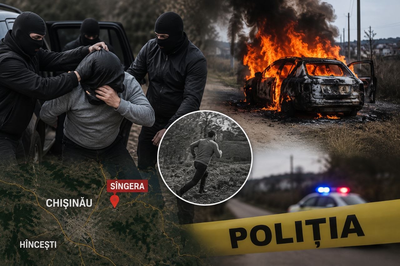 Reglare de conturi în stil mafiot? Ginerele unui om de afaceri a ajuns la terapie intensivă, iar automobilul i-a fost făcut scrum