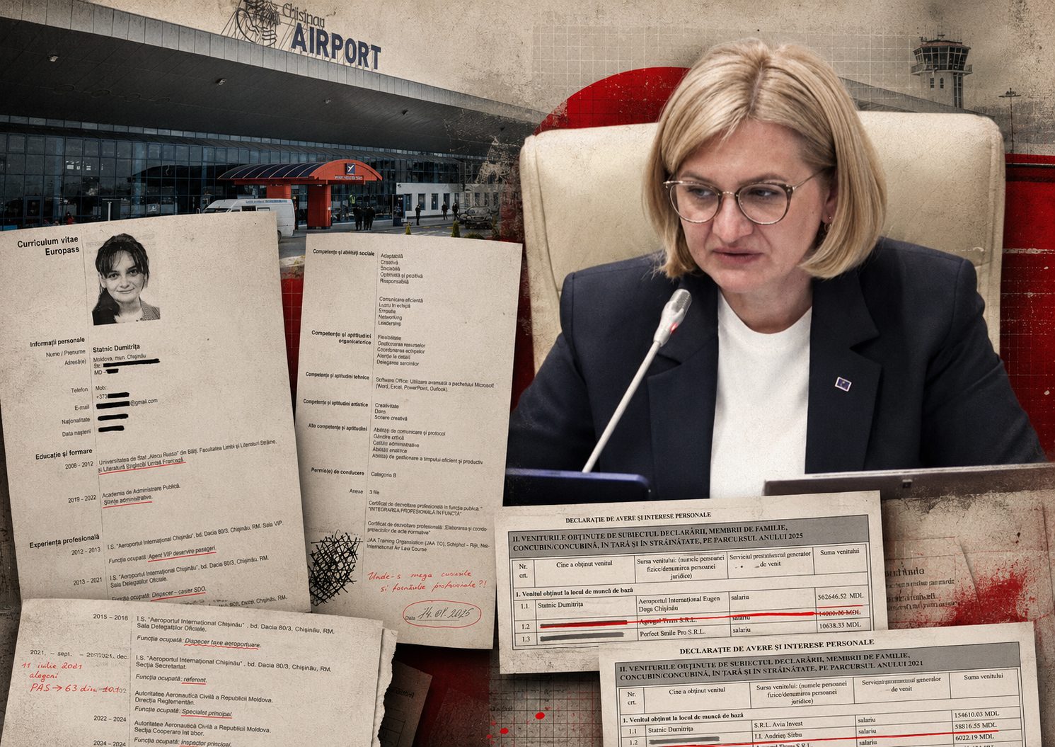 Când ești rudă cu o deputată PAS! Sora Doinei Gherman ar fi avansat rapid în funcții la Aeroport după ce partidul a preluat puterea