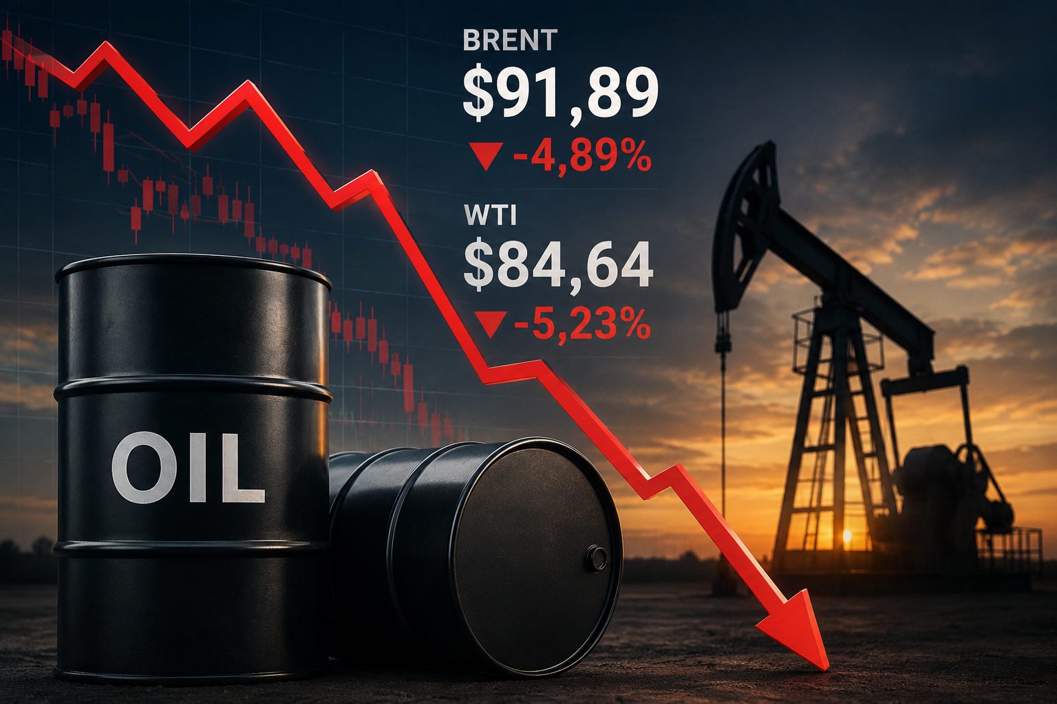 Prețul petrolului a scăzut după două nopți fără atacuri între SUA și Iran