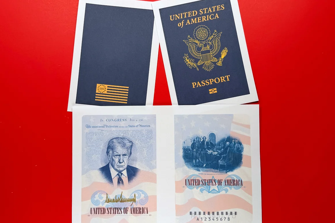 В Вашингтоне начали выдавать паспорта США с изображением Трампа