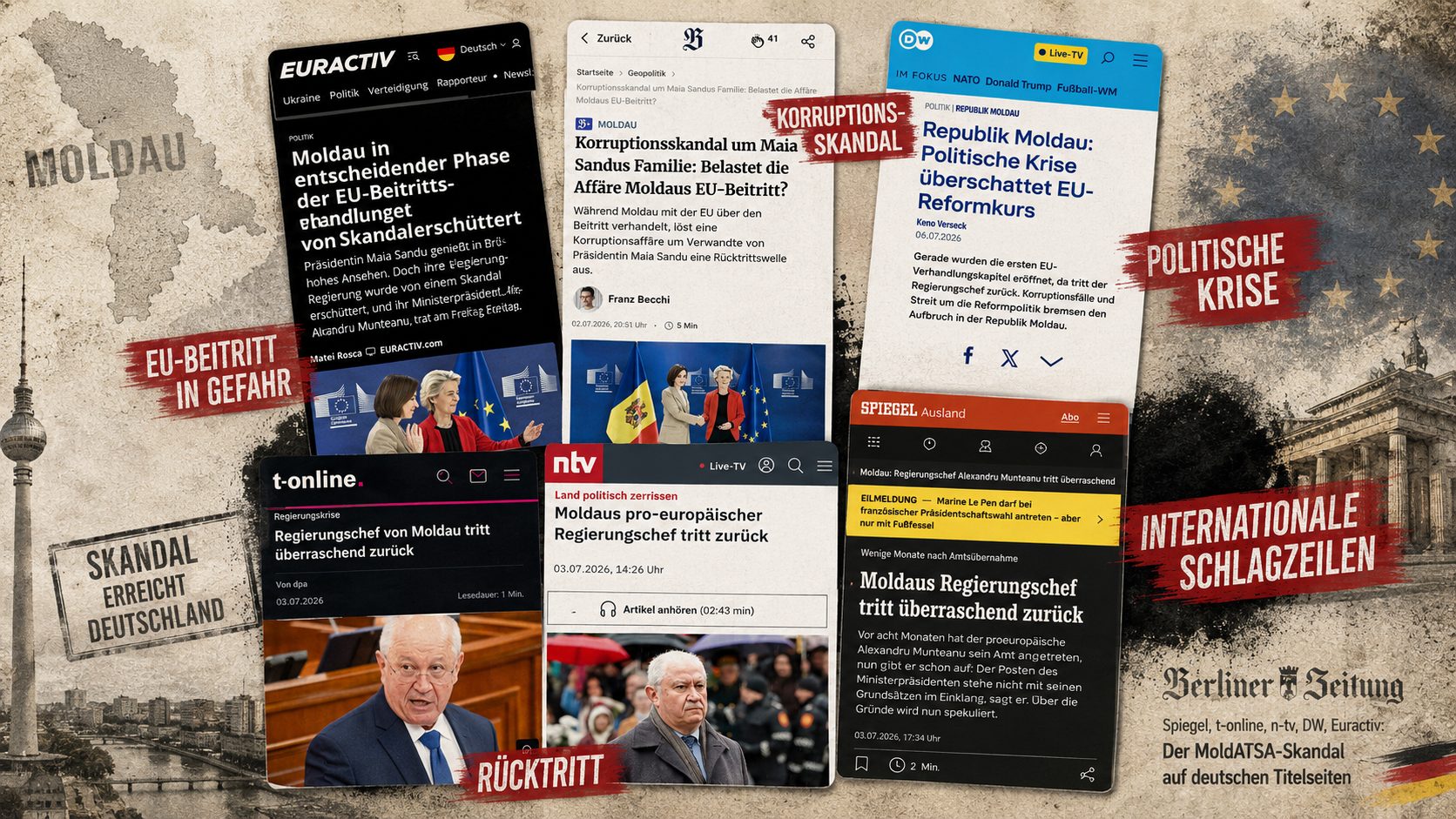 Коррупция, кузина Санду, скандал в MoldATSA, падение правительства — в немецкой прессе