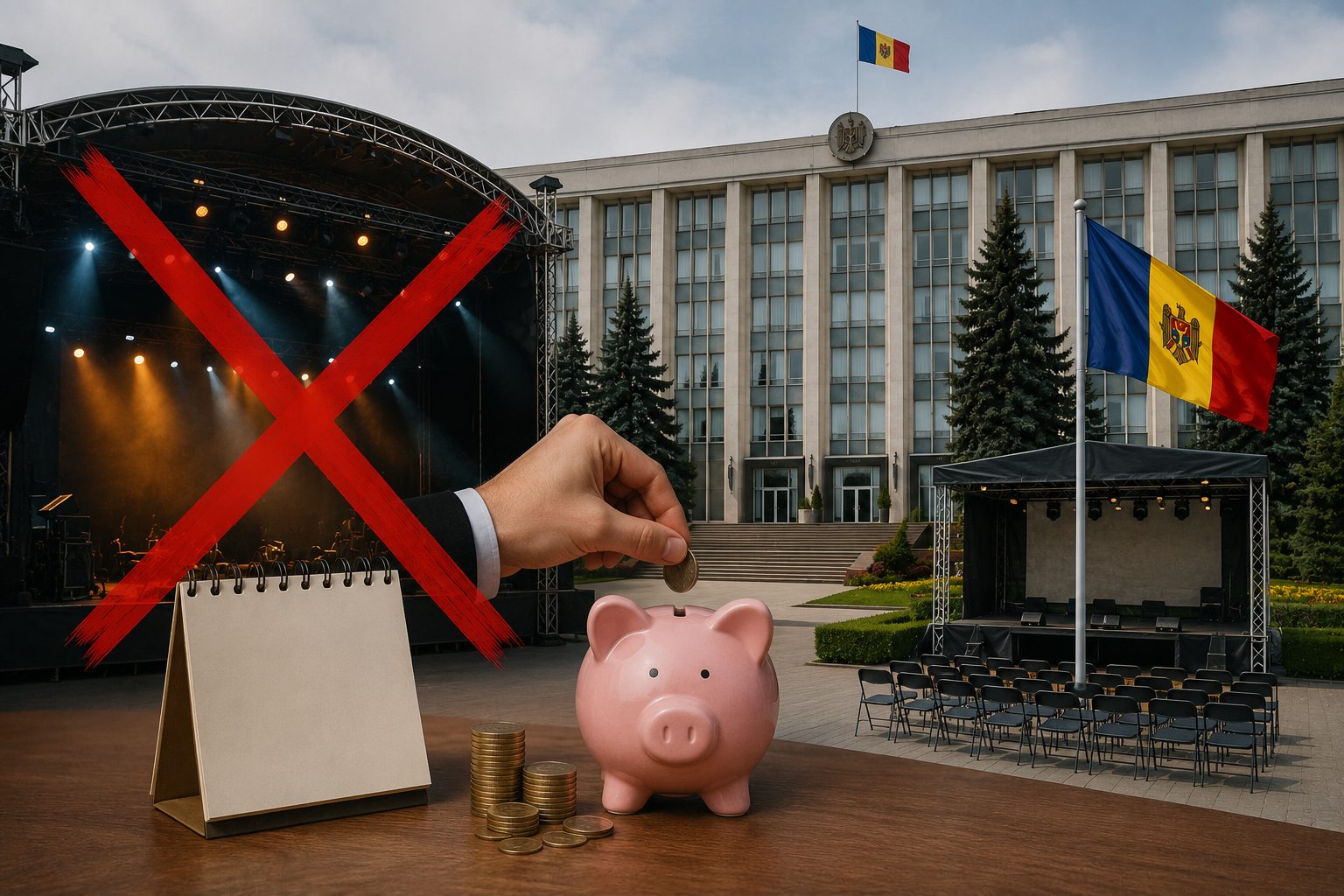 Власти отказались от концерта ко Дню румынского языка и сократит расходы на празднование Дня независимости