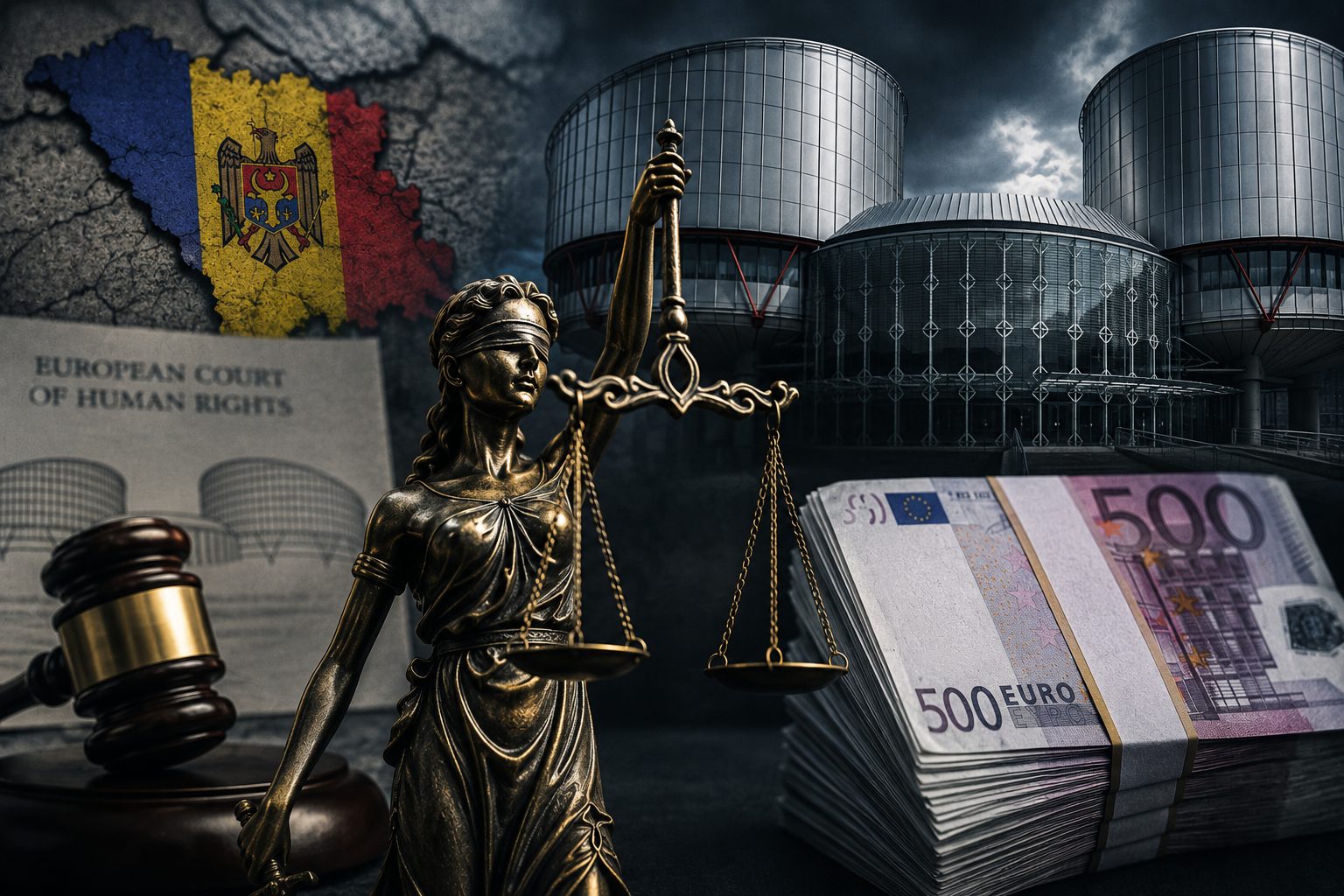 Nota de plată pentru justiția defectuoasă: În 2025, Moldova a pierdut 45 de dosare la CEDO și a achitat 373 de mii de euro