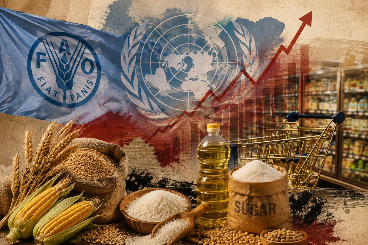 Prețurile globale ale alimentelor, la cel mai ridicat nivel din ultimii trei ani