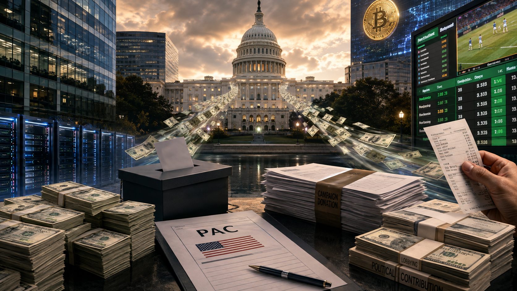 Крипта, букмекеры и Big Tech: рекордные $646 млн вложены в выборы в США