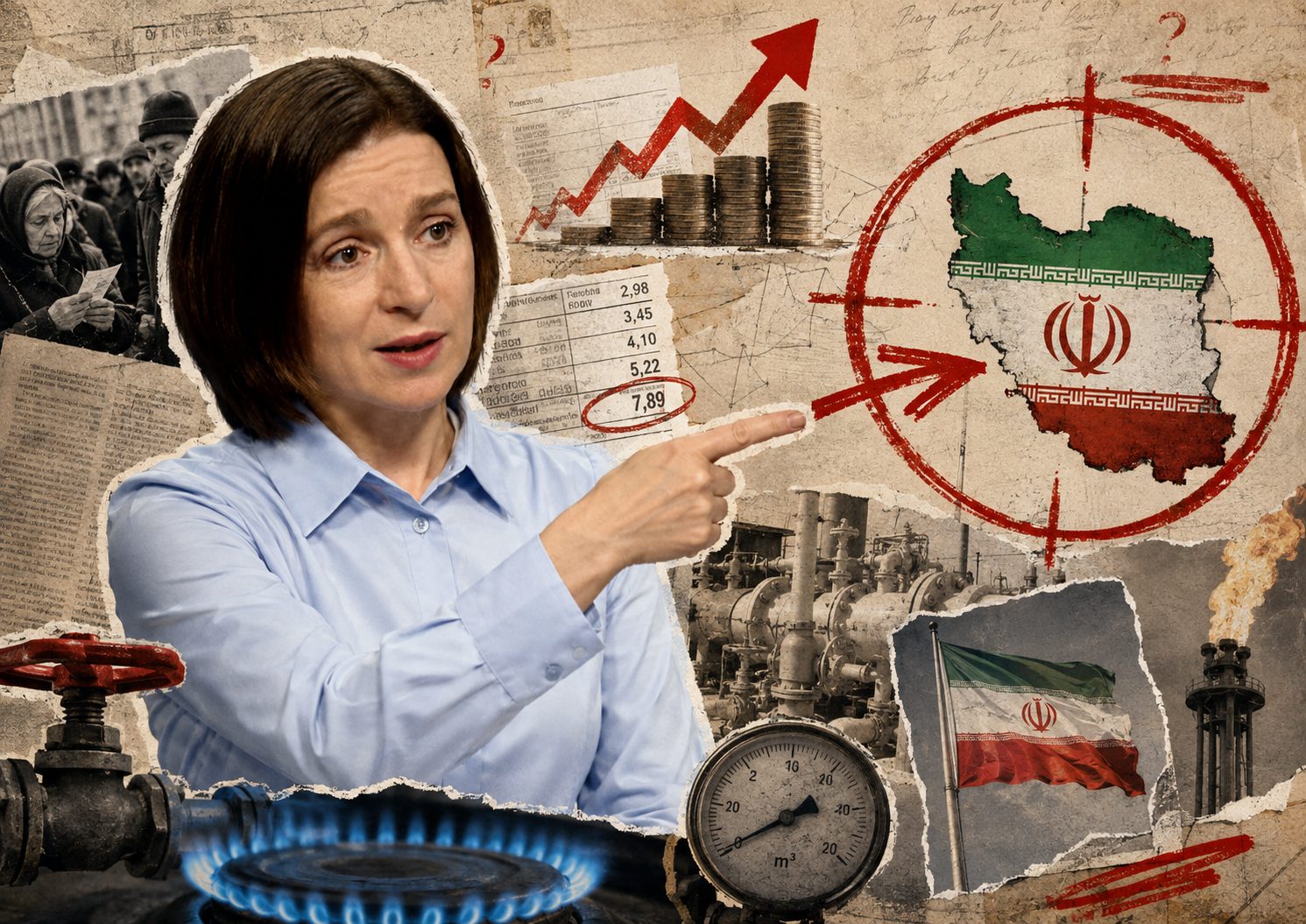„De vină e războiul din Iran”: Sandu, despre eventuala scumpire a gazului și de ce Chișinăul nu reușește să cumpere mai ieftin