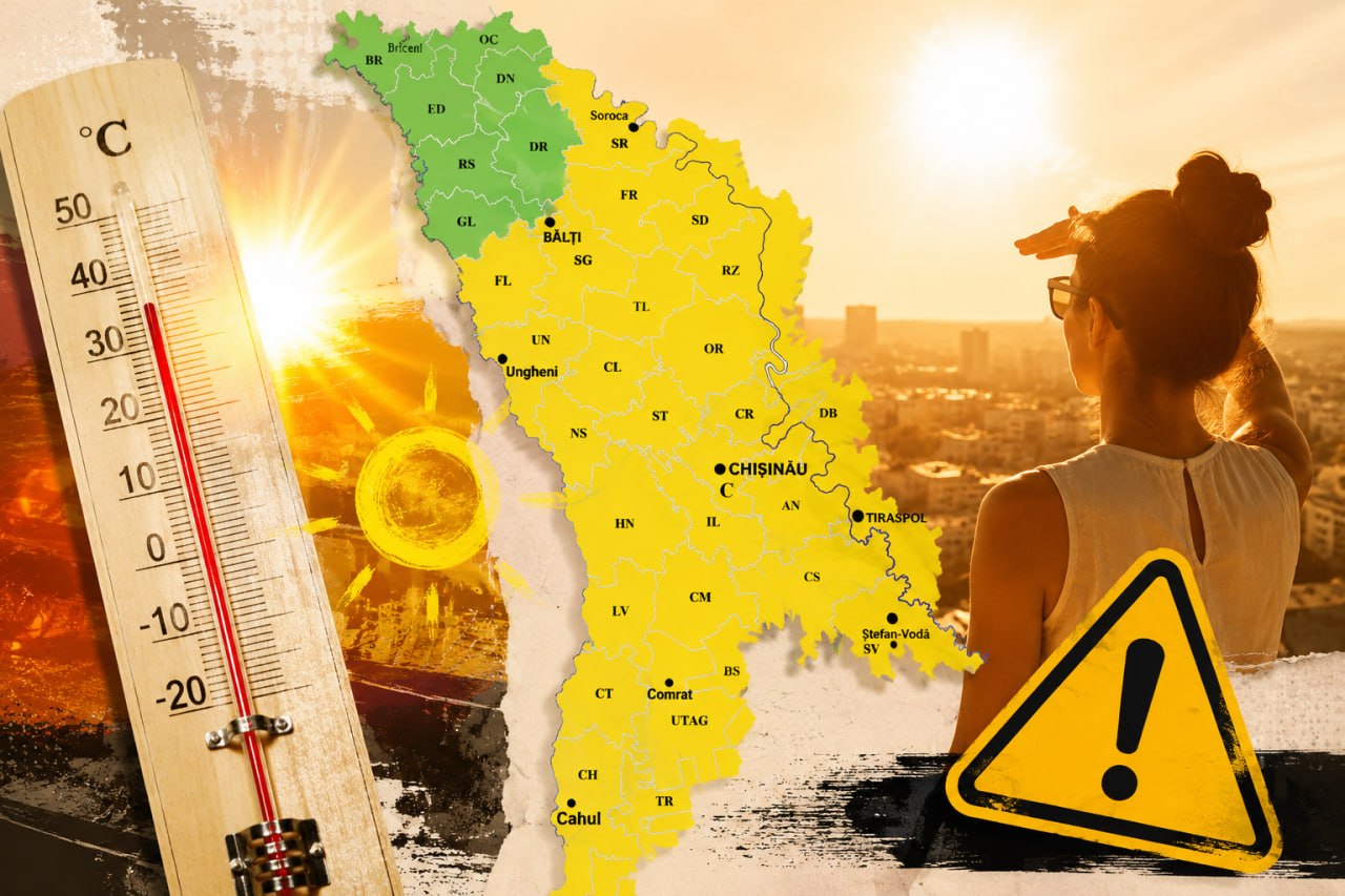 Cod galben de caniculă: Val de căldură persistent cu temperaturi extreme până la +35°C