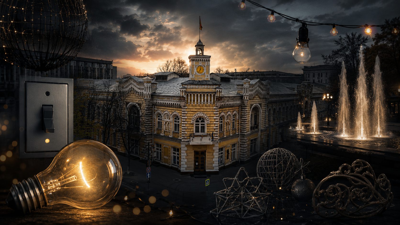 Кишинев отключит декоративное освещение. Какие меры экономии вводит мэрия