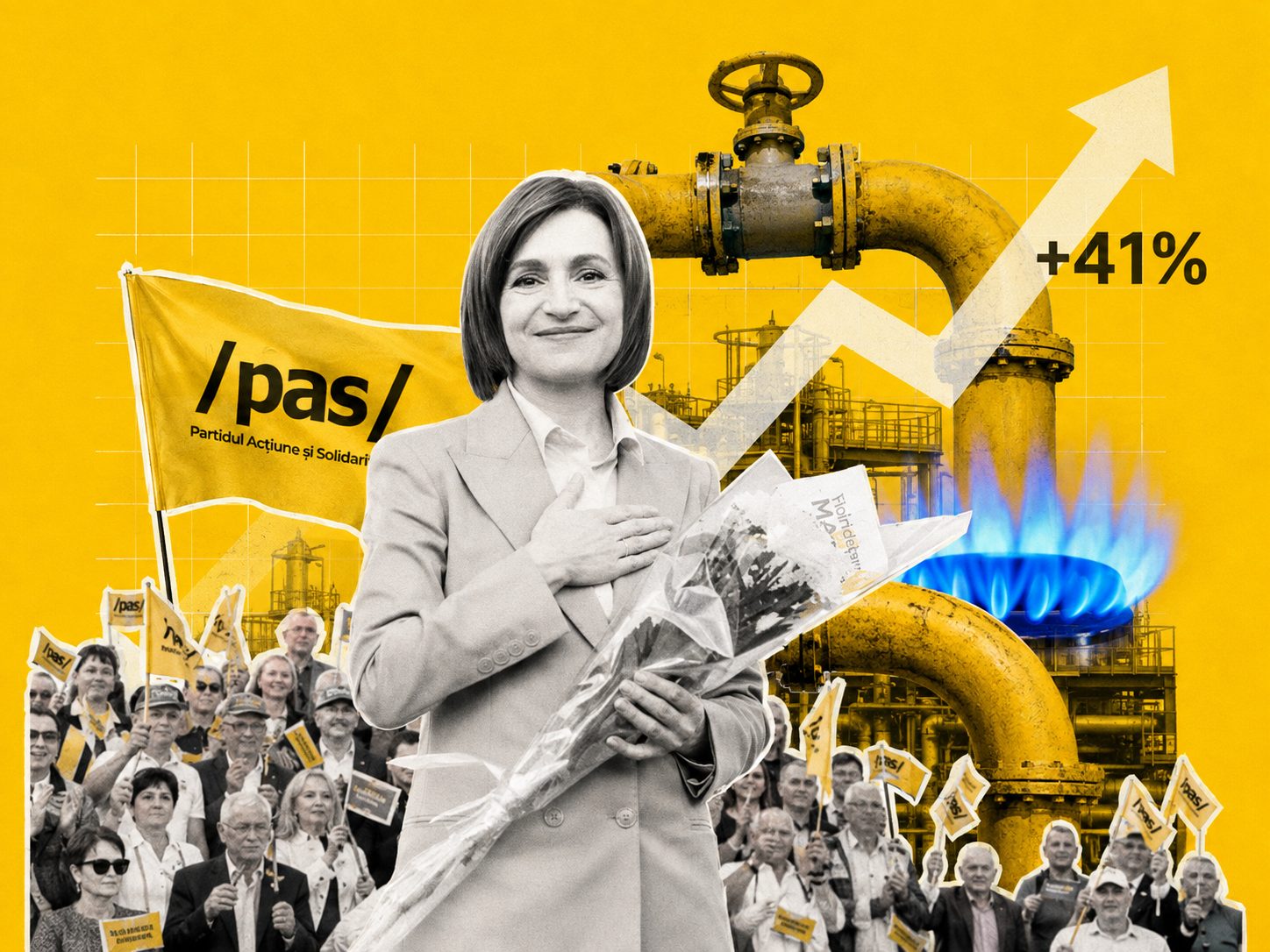 De azi, moldovenii achită mai mult pentru „grija” PAS: gazul, oficial mai scump cu 41%