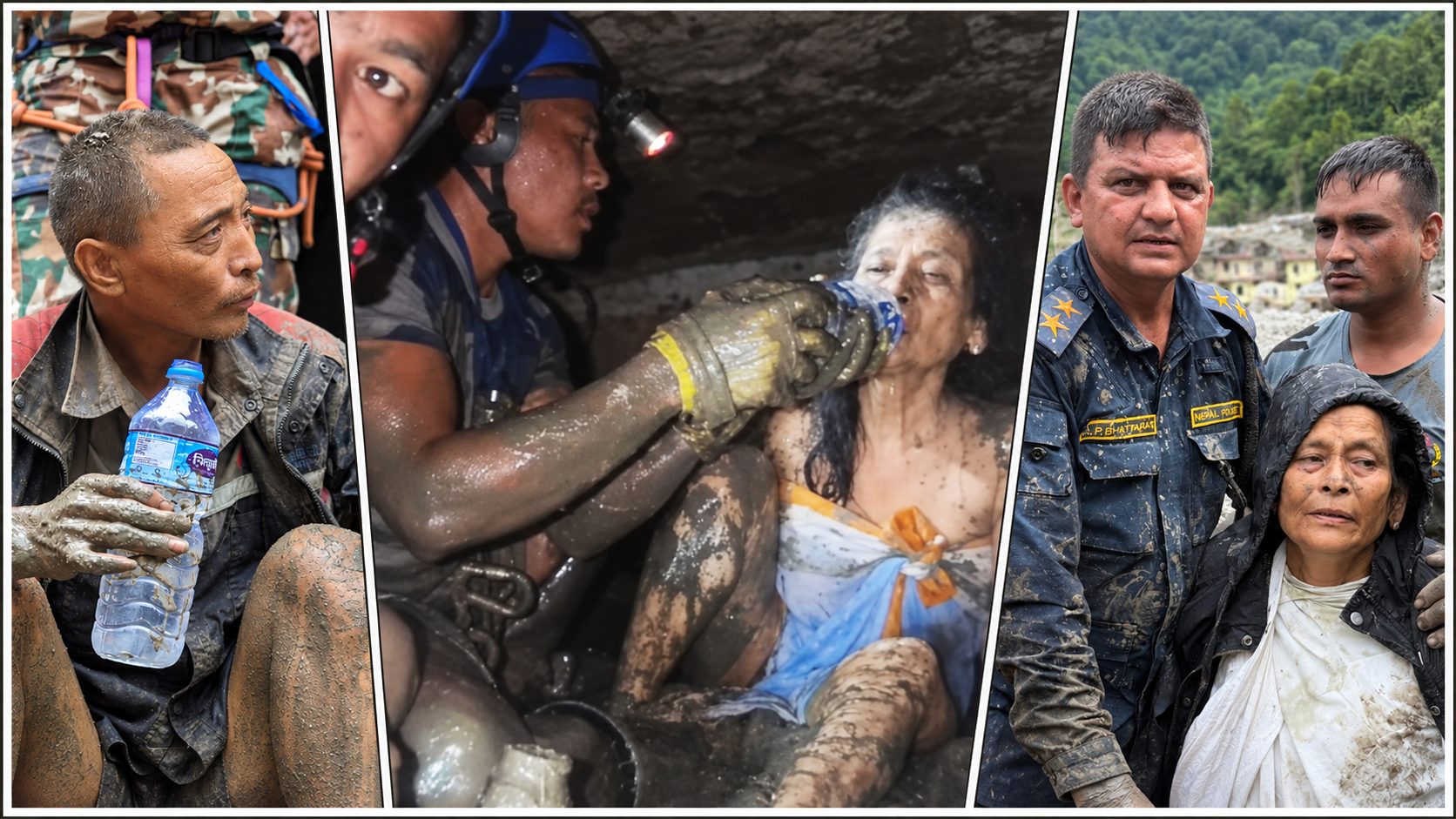 O femeie a fost scoasă de sub dărâmăturile unei case în a 11-a zi după inundațiile din Nepal