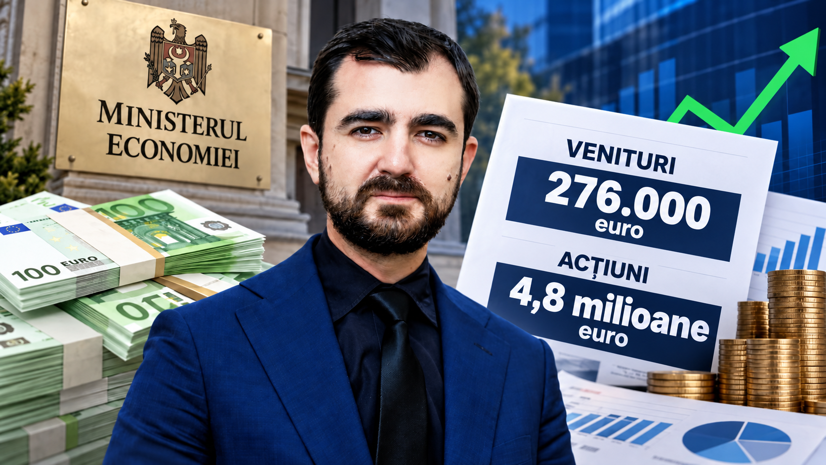 Venituri de 276.000 de euro și acțiuni de 4,8 milioane euro: averea declarată de Claudiu Năsui