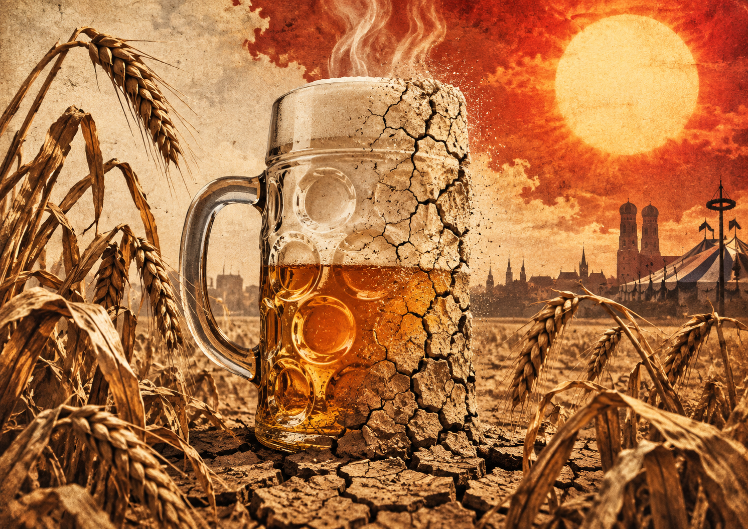 Berea de la Oktoberfest, amenințată de căldură și secetă