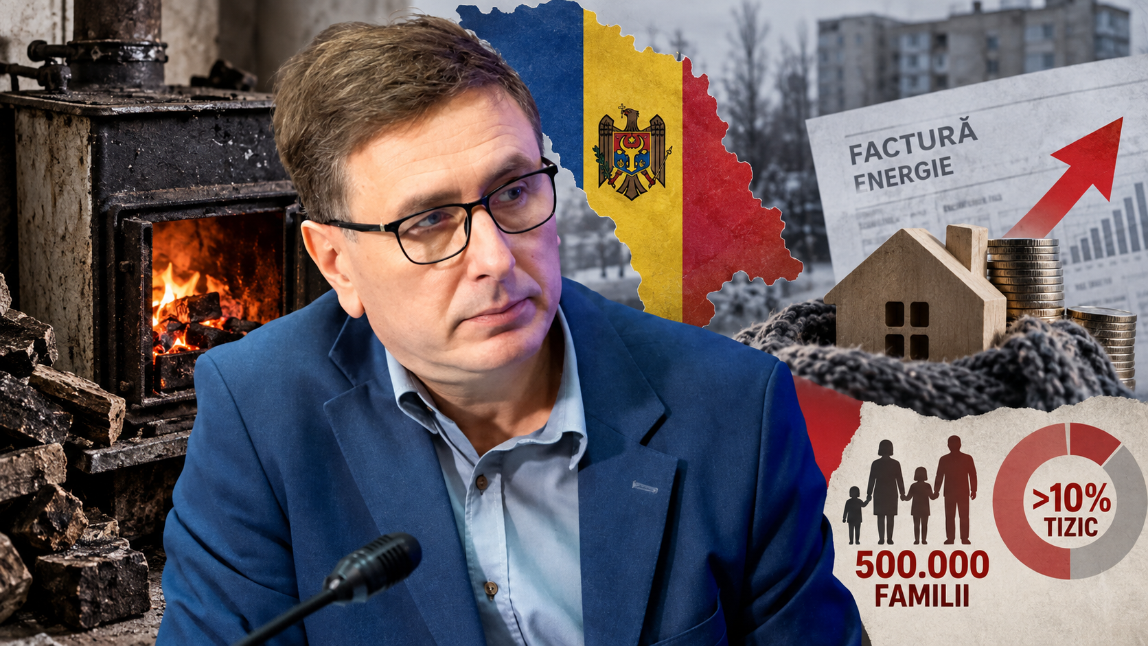 Ионицэ: 500 тысяч семей в Молдове страдают от энергетической бедности, а более 10% бедных семей отапливают дома кизяком