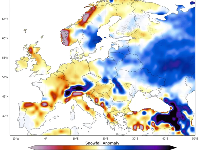 Зима 2026-2027 может принести резкие погодные контрасты: Super El Niño повлияет на снегопады
