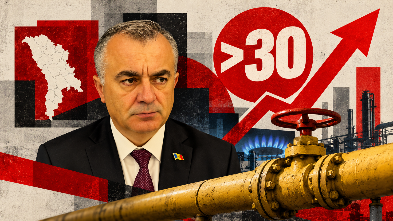 Кику: Тариф на газ в Молдове может превысить 30 леев за кубометр