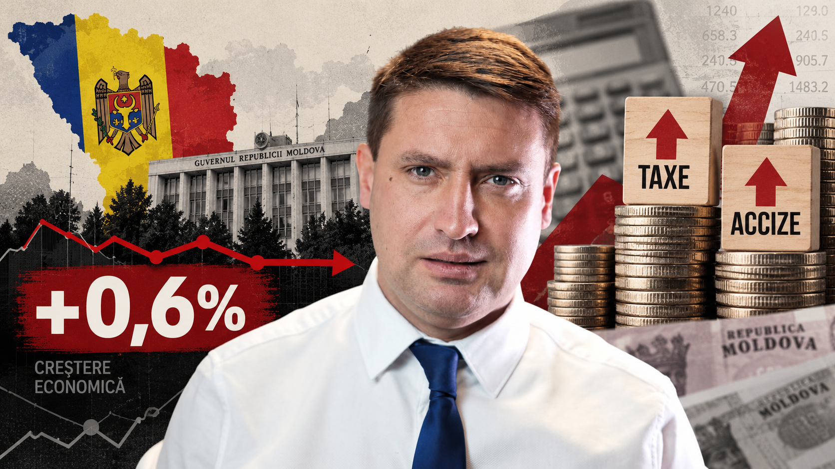 Экономика Молдовы стоит на месте: рост ВВП составил 0,6%. Господаренко: «Государство просто собрало больше налогов и акцизов»