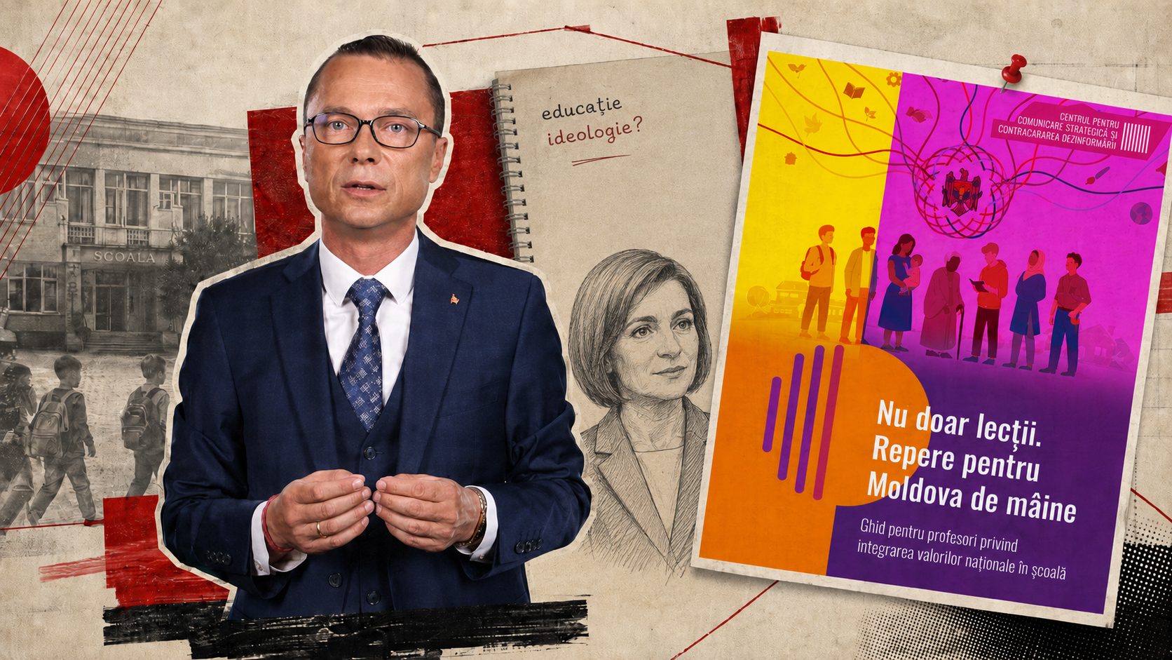 Discursurile Sandu la școală și apelurile către diasporă: Gonța compară ghidul StratCom cu educația din URSS