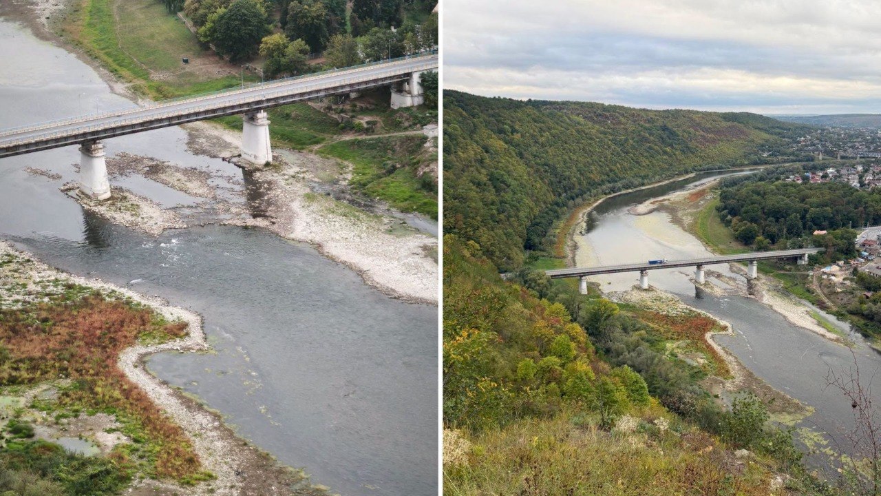 Ситуация на Днестре остается тревожной: запас воды в водохранилище быстро сокращается