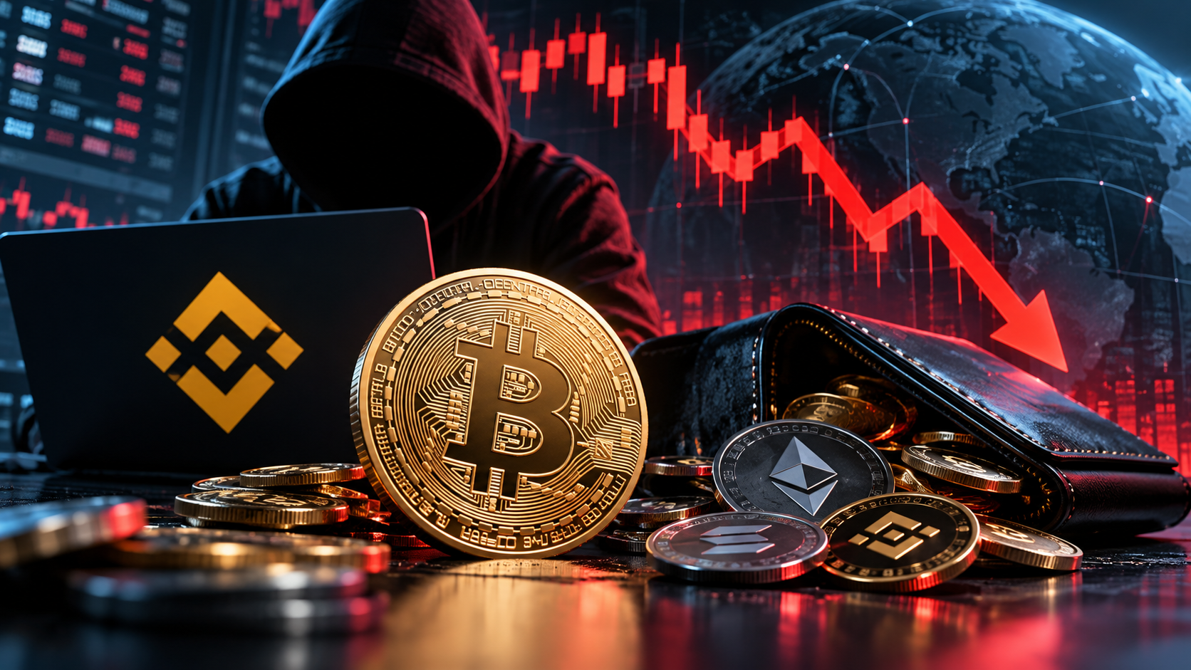 Cutremur pe piața criptomonedelor! Hackerii au furat 6,3 miliarde de dolari de pe Binance, iar Bitcoin s-a prăbușit