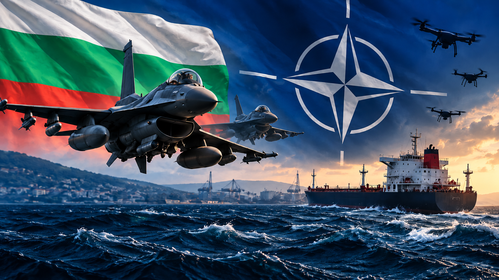 Bulgaria cere NATO avioane de luptă și sisteme antidronă la Marea Neagră, după atacurile asupra navelor comerciale