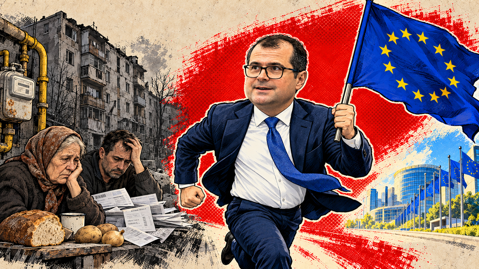 În timp ce țara se scufundă în sărăcie, Tofan ne spune că „ne apropiem cu pași rapizi de Uniunea Europeană”