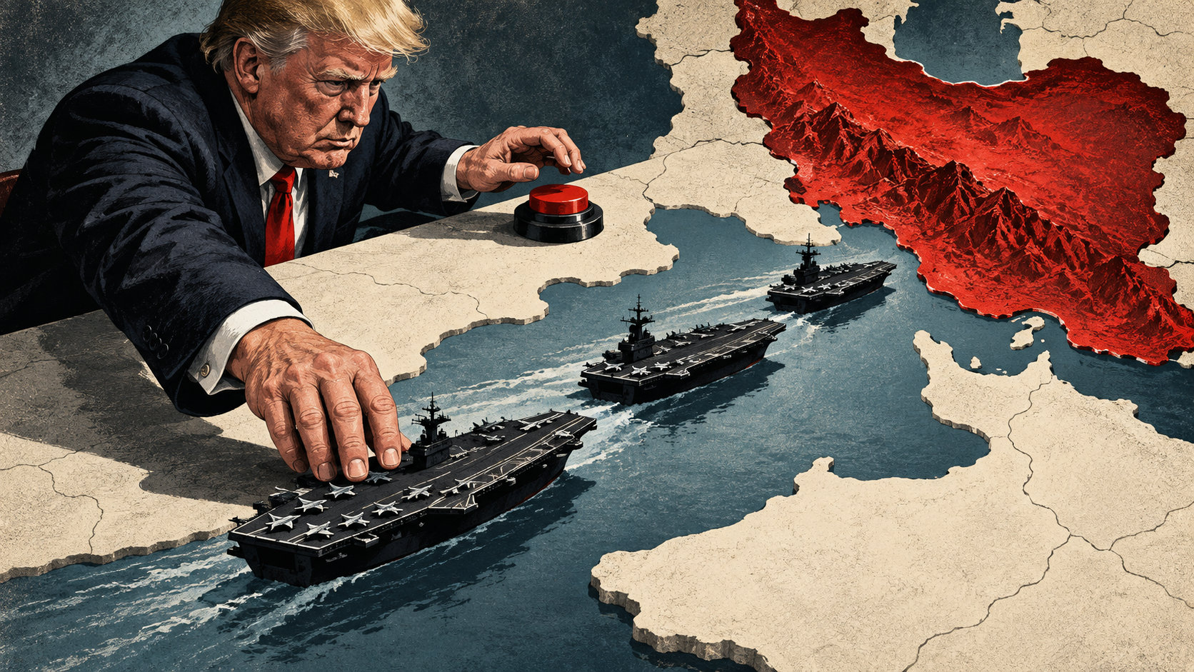 Трамп стягивает к Ирану три авианосца и до 10 тысяч военных
