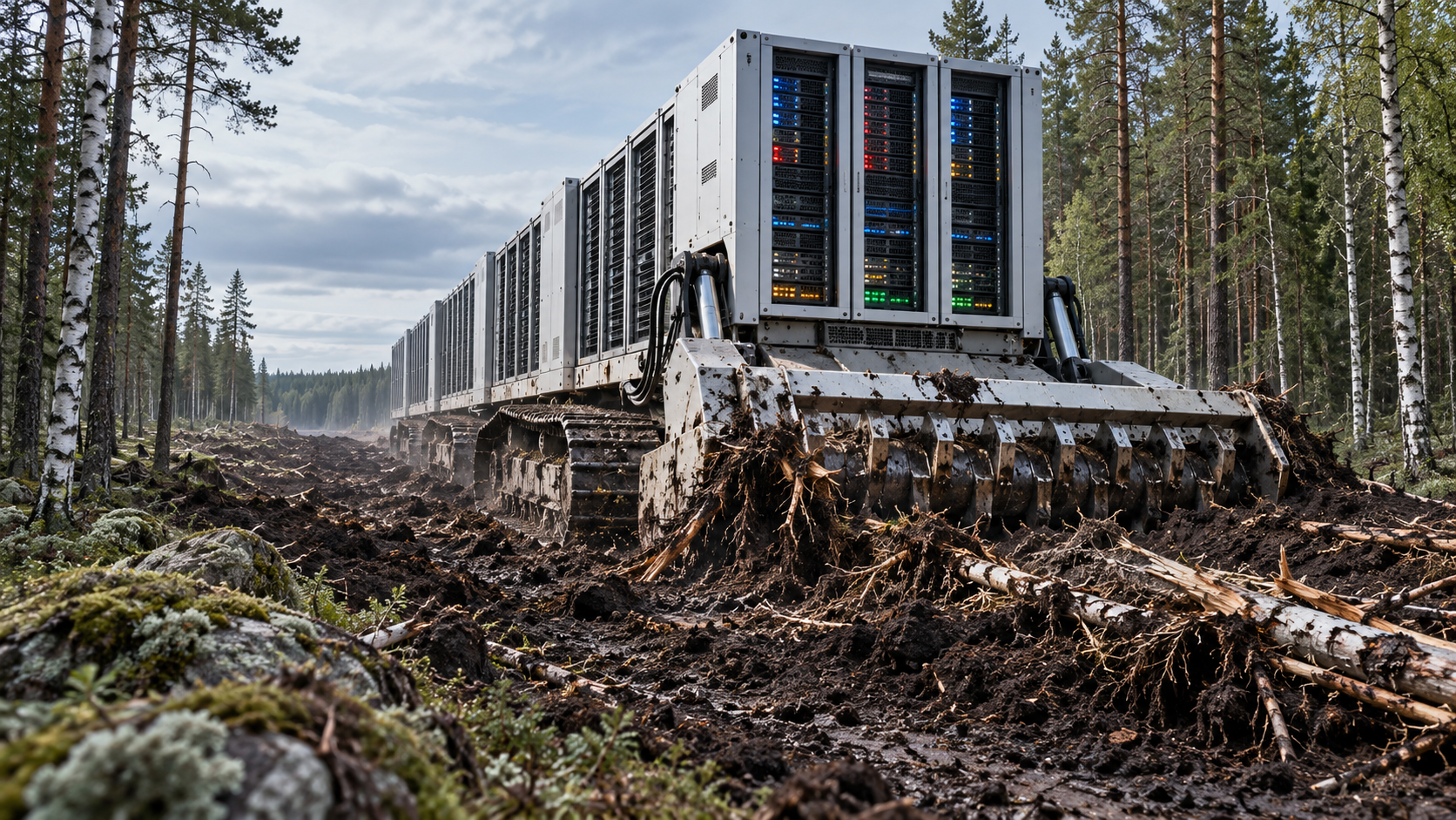 Google a tăiat pădurea înainte de evaluarea ecologică: Finlanda oprește două centre AI