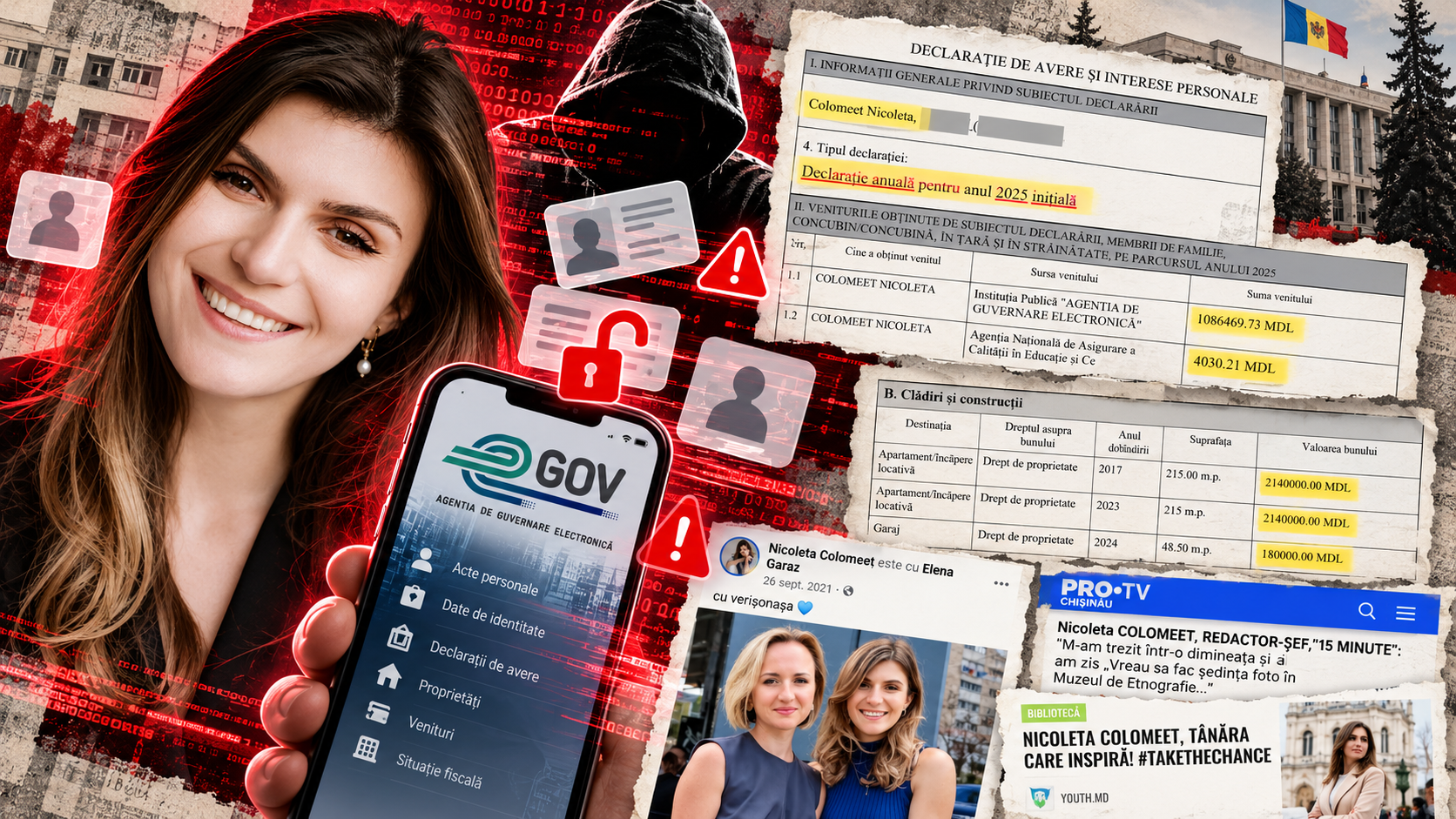 De la bloggeriță de modă la șefa AGE cu salariu de peste un milion de lei: noi suspiciuni de „verișorism”. Chicu îl acuză pe Alaiba că a numit-o pe Colomeeț