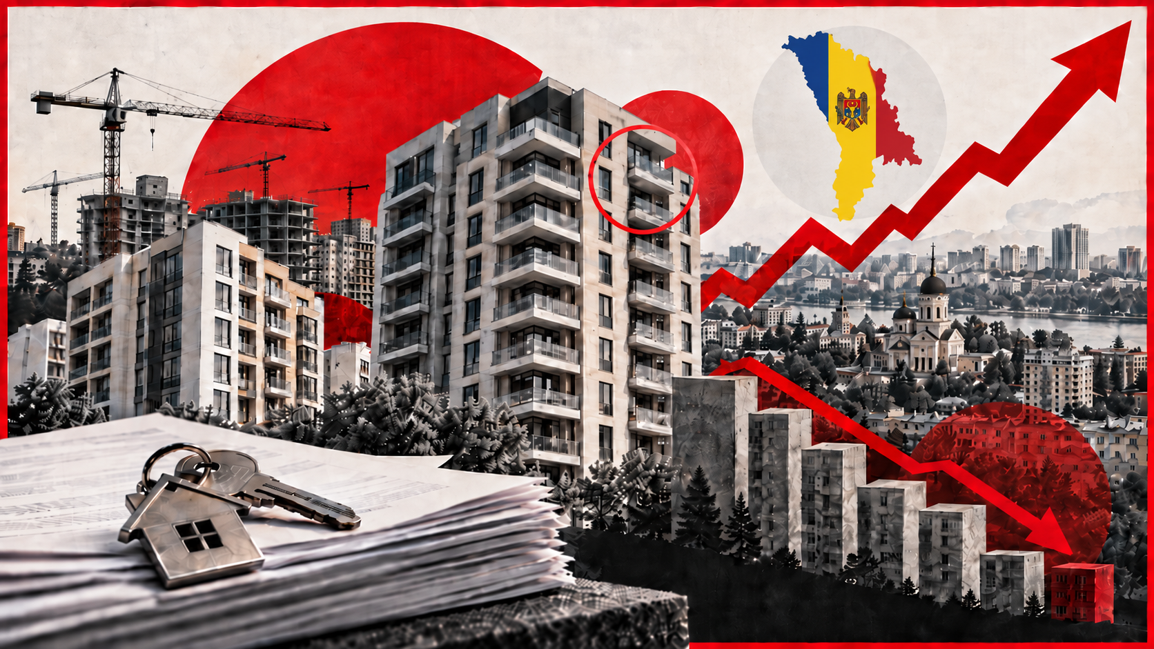Piața imobiliară din Republica Moldova stagnează: numărul tranzacțiilor a scăzut cu 20–30%, iar prețurile rămân record
